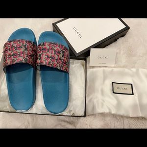 Gucci T. GG LOGO supreme Wolf Slide kids 34